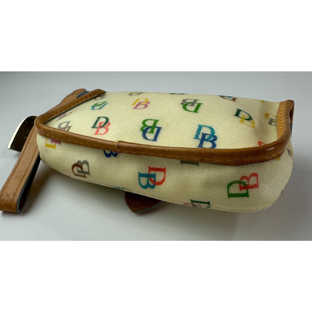 Dooney & Bourke Colorful Rainbow Monogram Logo Wristlet Mini Wallet Bag Purse - Picture 14 of 16